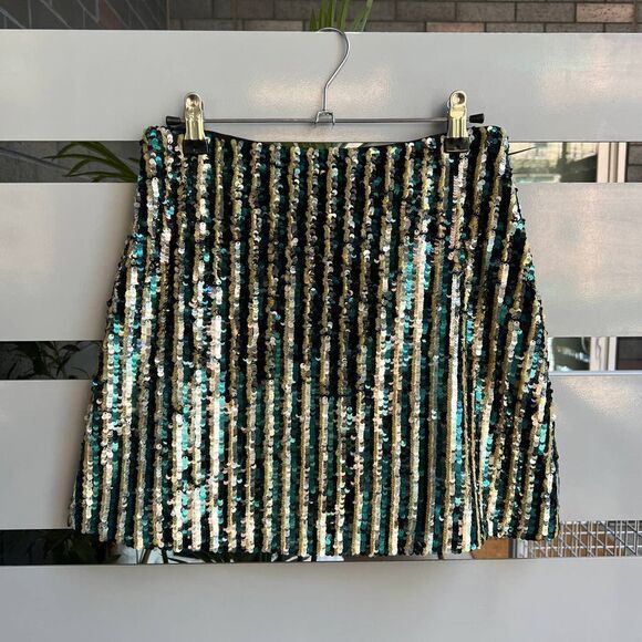 Tularosa Salvador Sequin Multicolor Mini Skirt Size S - Picture 2 of 8